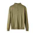 Men's casual slim fit wool pullover sweater in neutral colour options with long sleeves