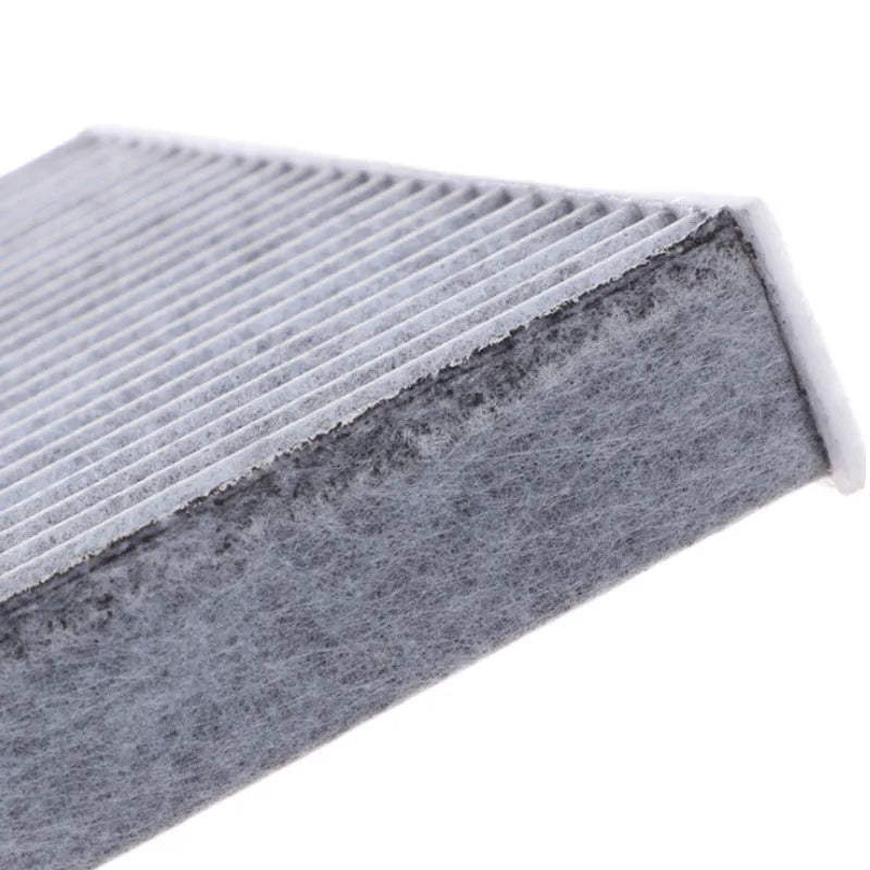 Grey grid air conditioning filter element for Geely GL GS models measuring 215x210x30mm