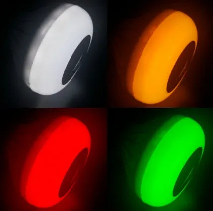 White Bluetooth LED bubble lamp bulb with E27 base and remote control