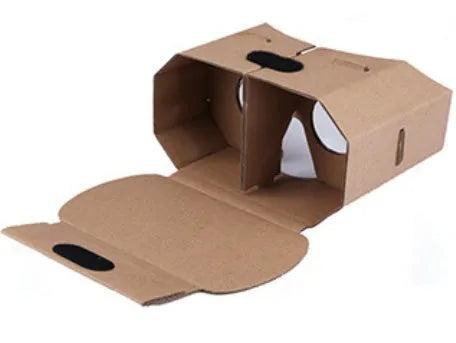 Cardboard virtual reality glasses for smartphones with 153mm x 83mm frame