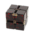 Metal infinity cube stress relief toy, 4cm x 4cm x 4cm, about 170g, in black silver blue red gold colours.