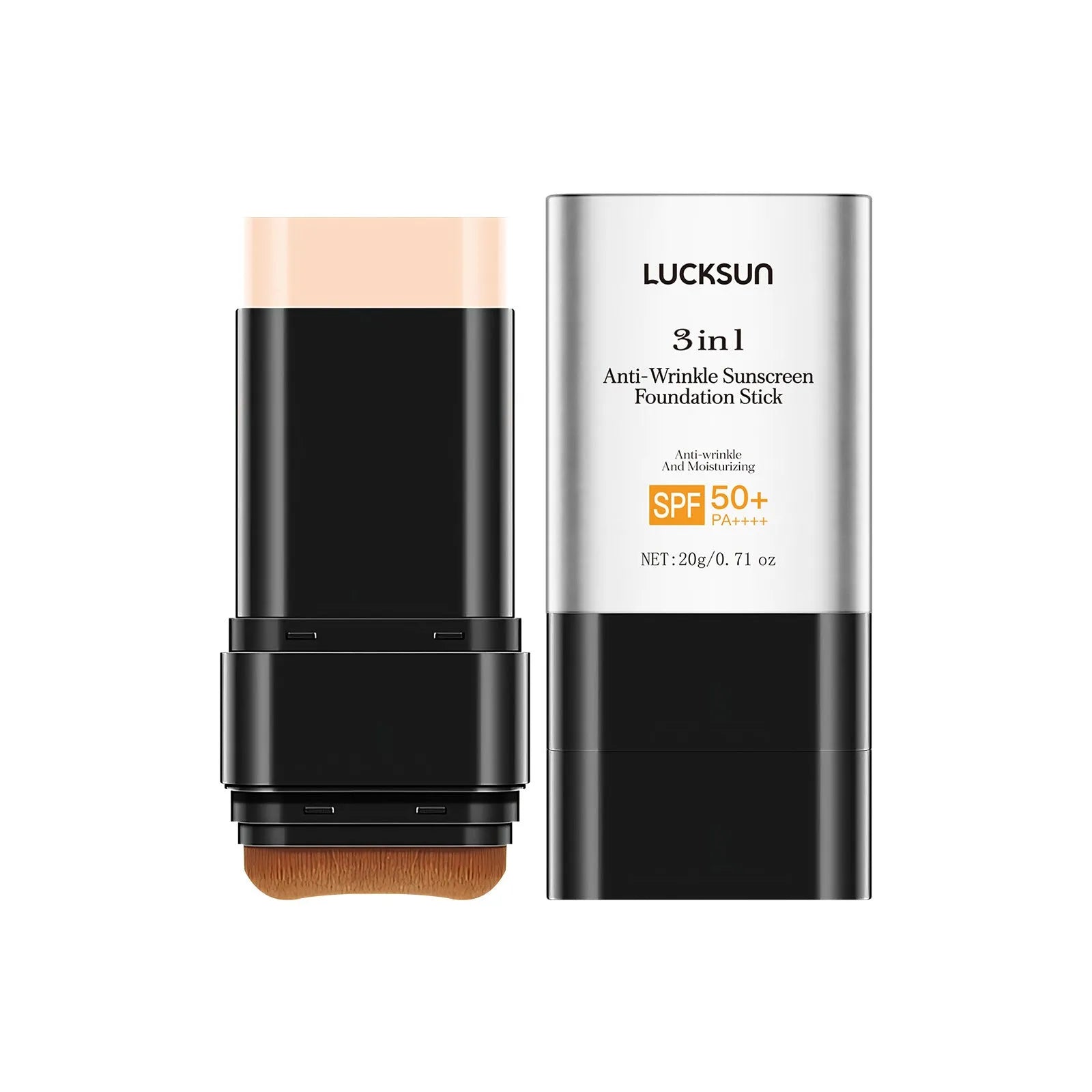 Three-in-one liquid foundation cream 20g with waterproof concealer and UV protection in natural colour