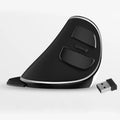 Vertical ergonomic wired mouse with RGB lighting, USB cable, and five DPI settings