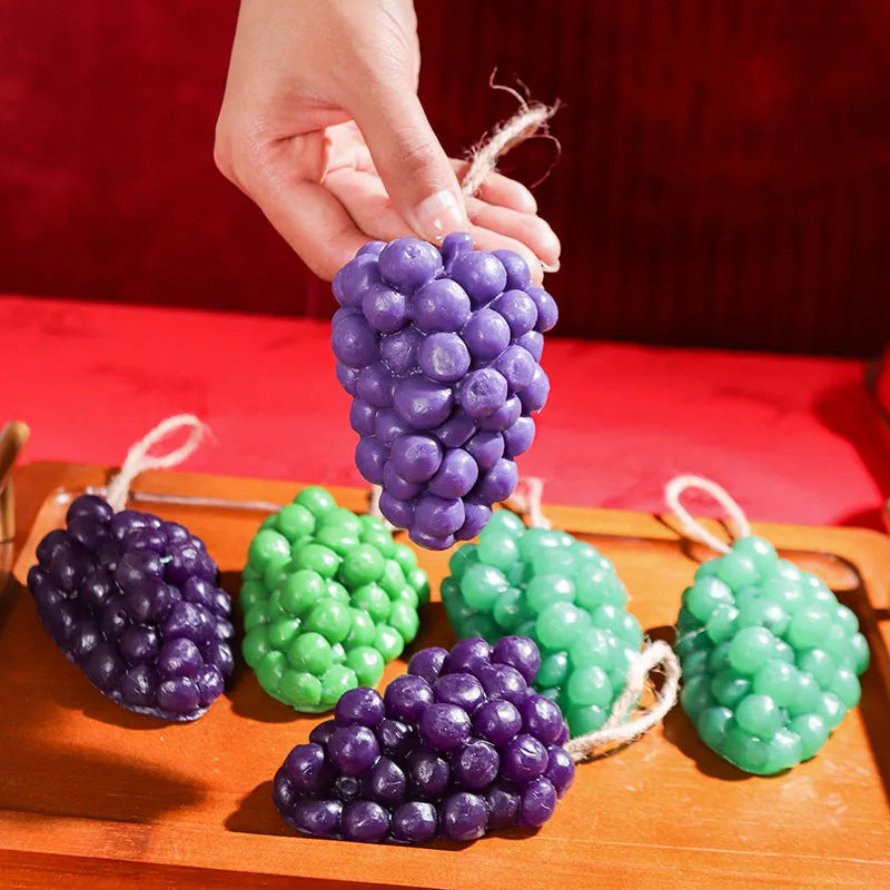 Purple and green 80g grape handmade soap bars for general cleansing