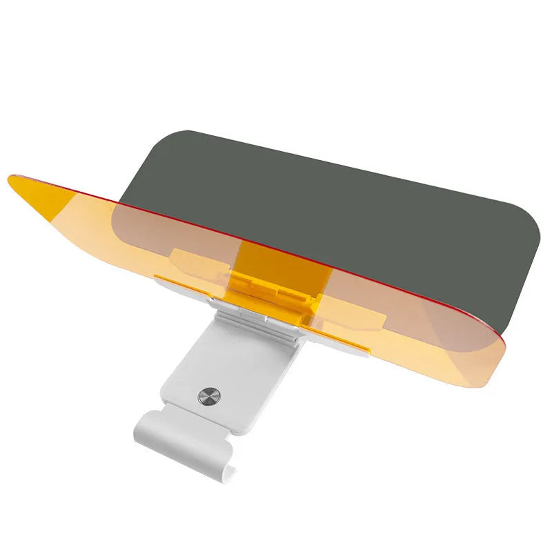 Anti-high beam car sun visor with acrylic lens and telescopic mounting for vehicle sun visor