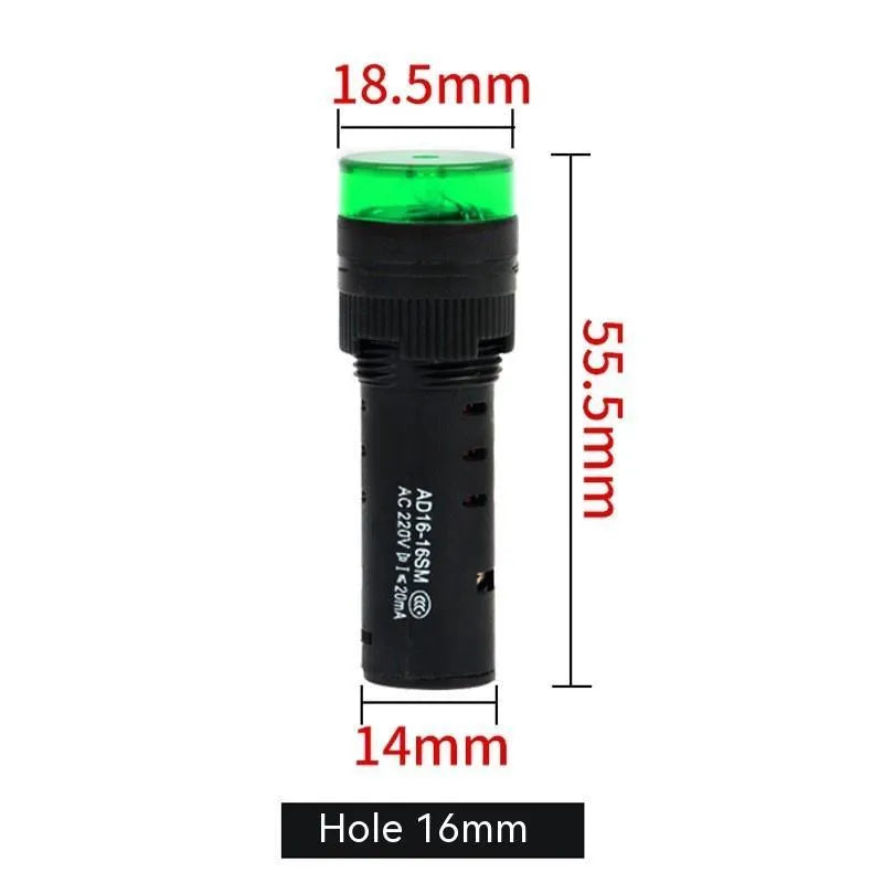 AD16-22SM red LED flashing sound and light buzzer for 22mm panel mounting