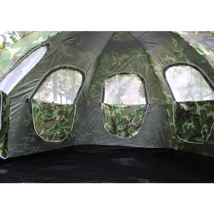 Automatic tent for 6-8 people, single layer, 305cm x 240cm x 145cm, blue or green