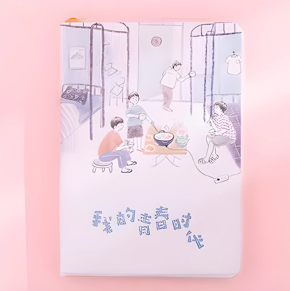 A6 cherry blossom notebook with PU cover and high quality paper, 11cm x 15cm, colour page button design.