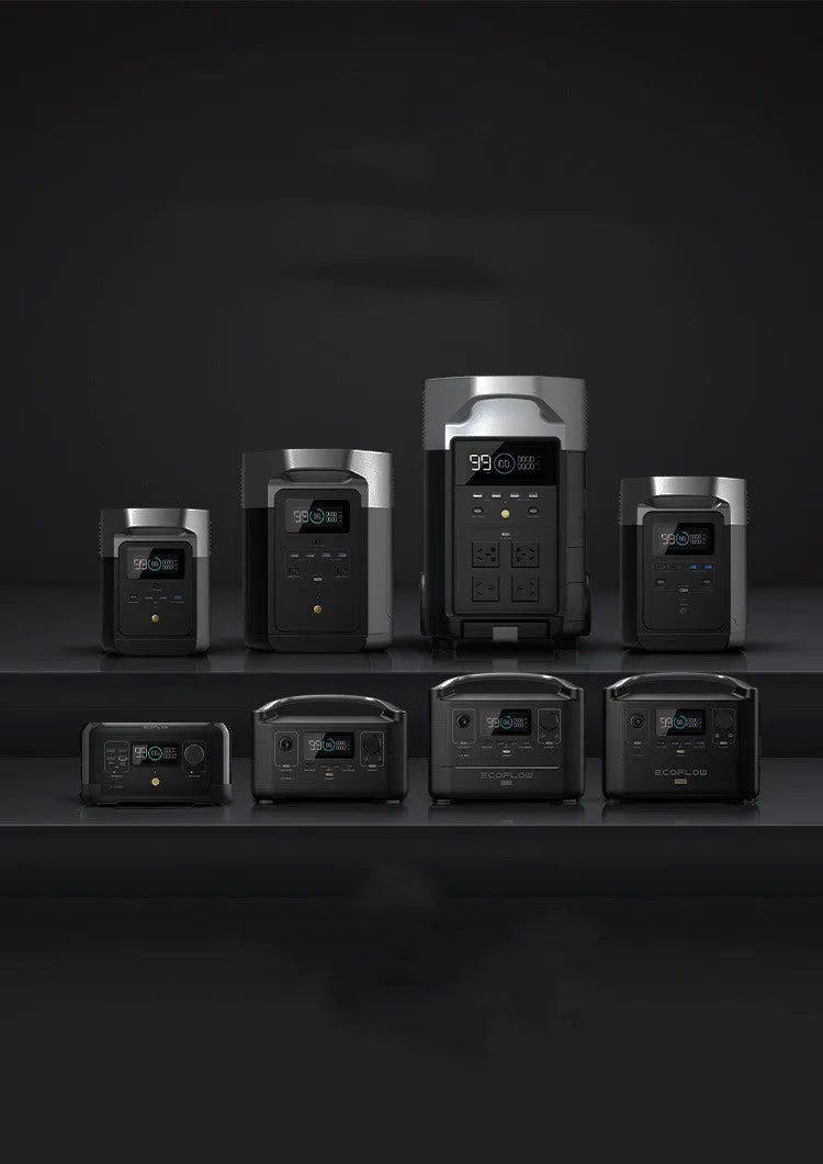 Rui Pro 720Wh portable power station with LCD display and multiple output ports on front panel.