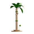 Vertical cat climbing frame with hemp rope wrapped columns and density board panels in canna colour