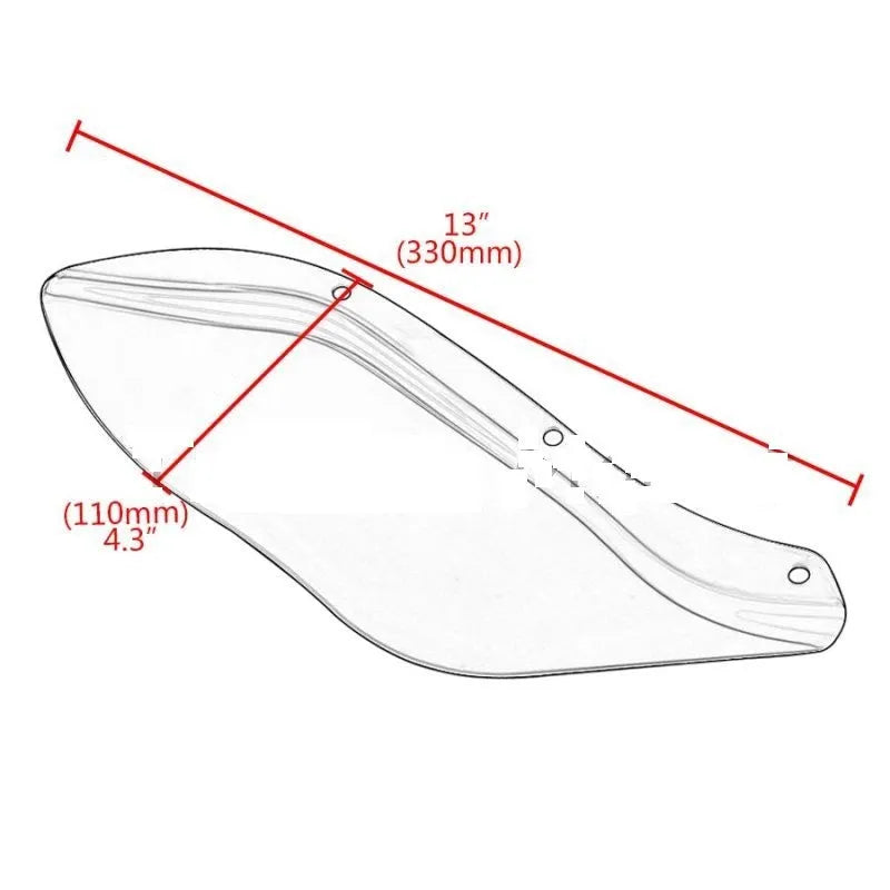 Black and transparent ABS side wing head covers for Harley-Davidson Touring models 1996-2013