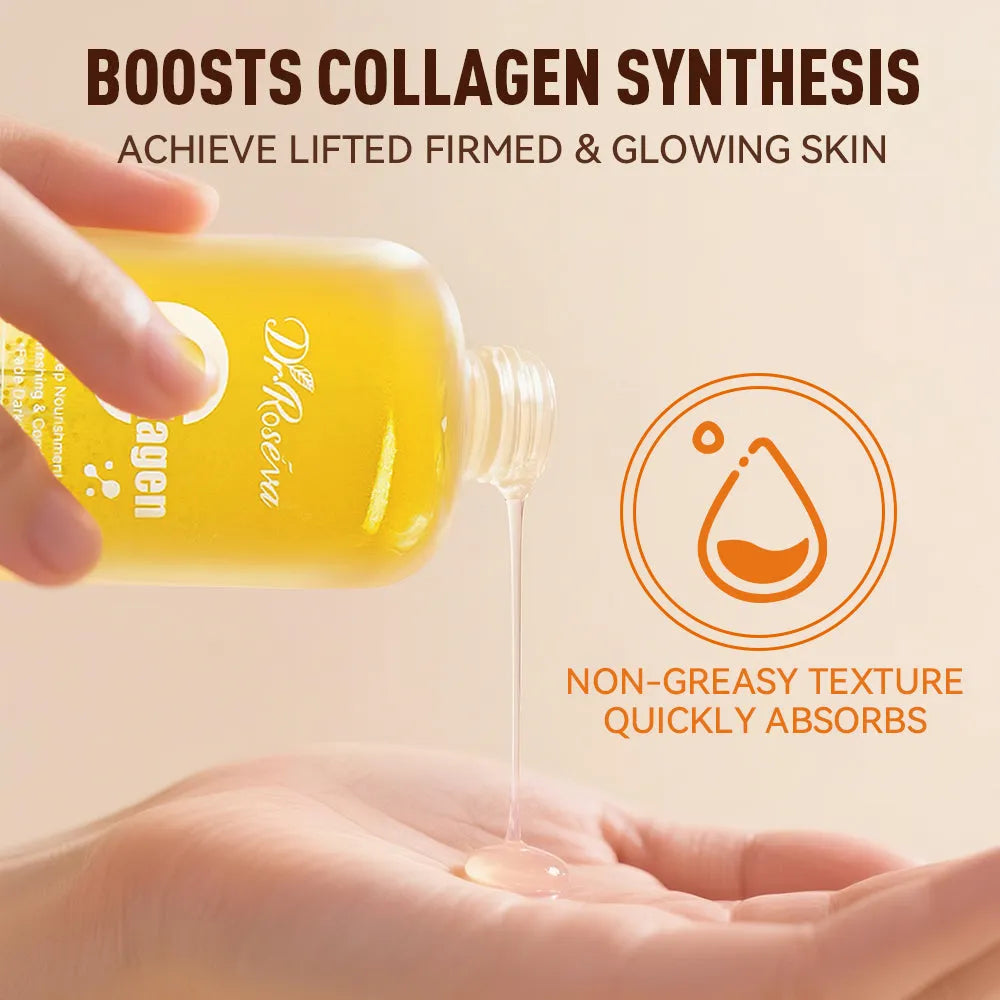 DR.ROSEVA Face Collagen Multi-Lift Ultra Toner 228g bottle with niacinamide and collagen for anti-aging and whitening.
