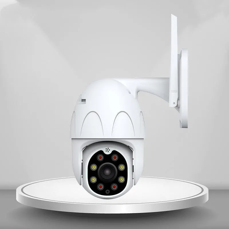 Outdoor Waterproof Graffiti Dome Surveillance Camera ABS Construction 2MP 1080P 6mm Lens 20m IR Distance White UK Plug Style Options Including TF Card Storage Up to 128G for Indoor and Outdoor Use