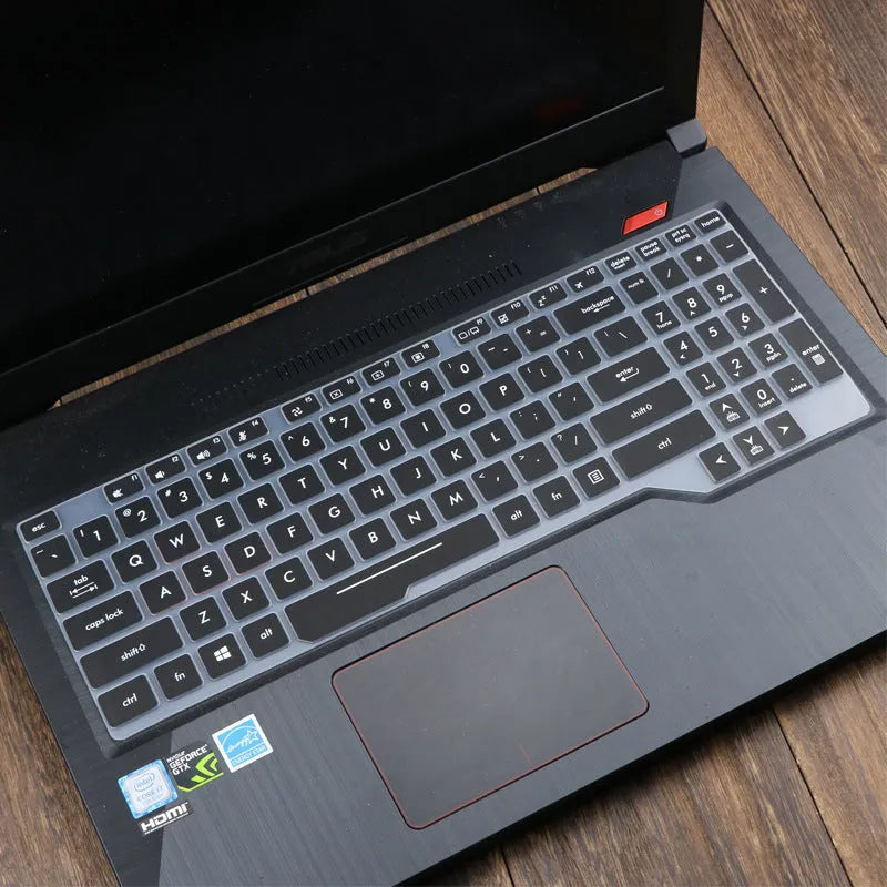 ASUS Flight laptop keyboard protective film cover in multiple colour options on a keyboard