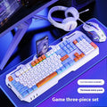 Wired mechanical feeling numeric keypad with thickened metal panel and rainbow lighting, USB connection