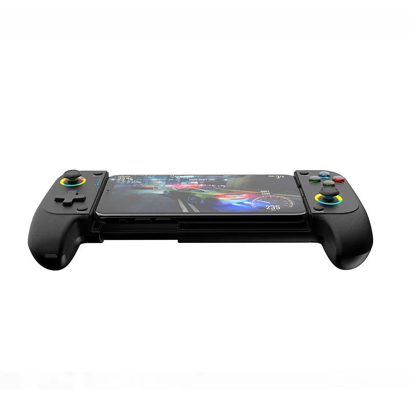 Bluetooth wireless stretching mobile game controller for Android and iOS devices