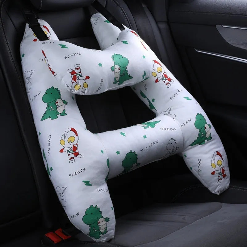 55x70cm car headrest pillow with pearl cotton filling in a selected pattern.