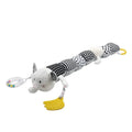 10cm plush rattle toy for infants 0-3 years in elephant, calf and DOL Caterpillar designs