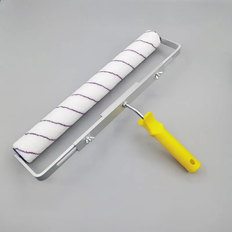 18-inch paint roller kit with short, medium, and long hair brush heads on an engineering plastics handle