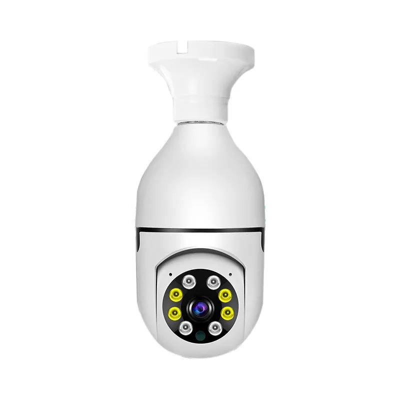 Wireless wifi bulb security camera with 1080p resolution and full colour night vision
