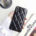 Leather iPhone case shown in black, compatible with iPhone XS Max and other models.