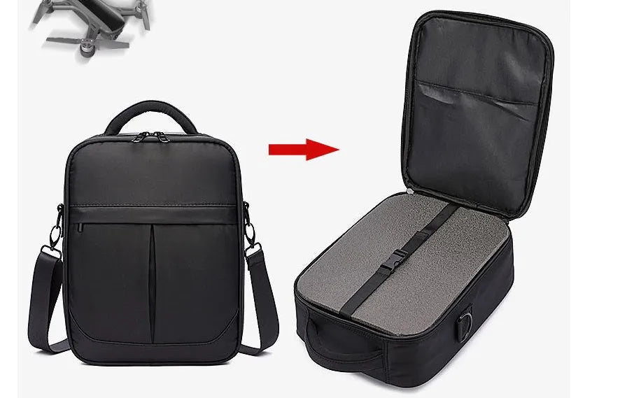Black oxford fabric men's messenger shoulder bag showing dimensions of 24cm wide by 31cm tall