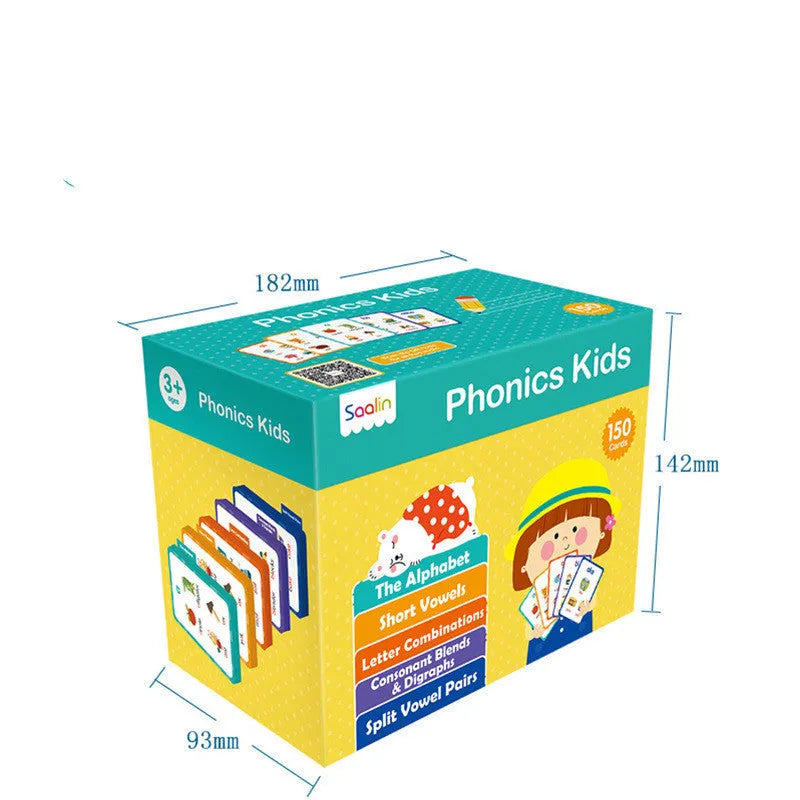 High frequency word card set with 220 cards and 5 workbooks for early childhood phonics education