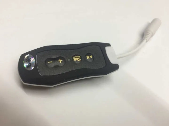 Compact Bluetooth MP3 headset in multiple colours with IPX68 waterproof rating for sports.