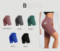 Women's nylon fitness shorts in Bean curd, Black, Blue, Green, or Grey, Asian sizes L M S XL
