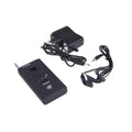 Black CC308 wireless signal detector with sound alarm mode, 65x48x15mm