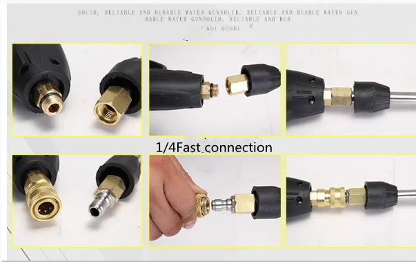 50cm stainless steel extension rod for high pressure washer with copper joint and duckbill tip