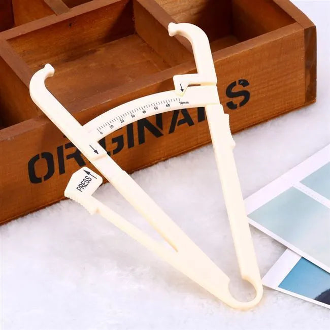 Transparent acrylic body fat caliper for precise skin fold thickness measurement