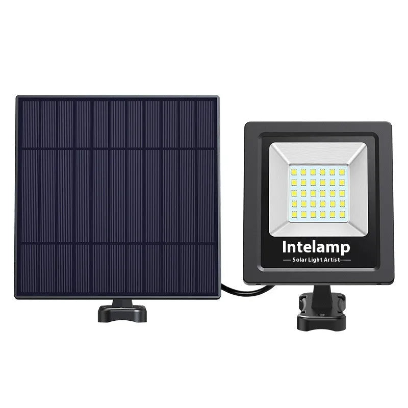 Outdoor solar-powered LED light with IP65 waterproof rating for garden and courtyard illumination