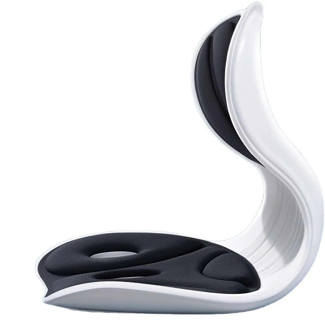 Grey free size lumbar support cushion for chair seating