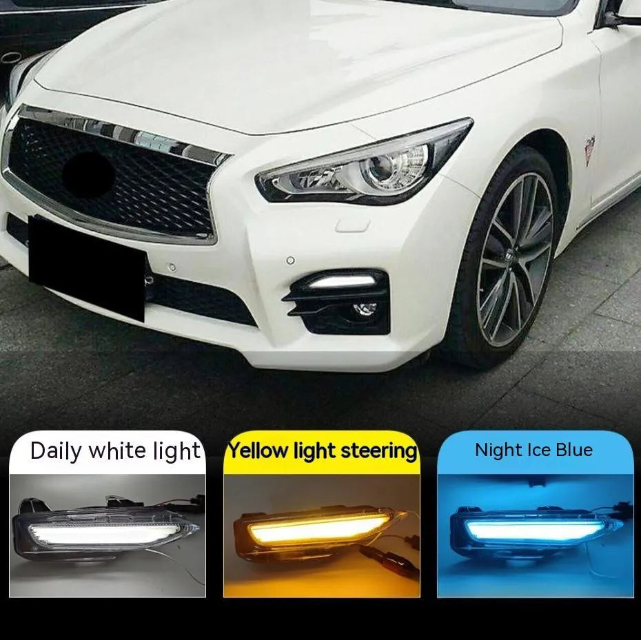 Infiniti Q50 Q70 front bumper LED replacement lamp unit with ABS housing
