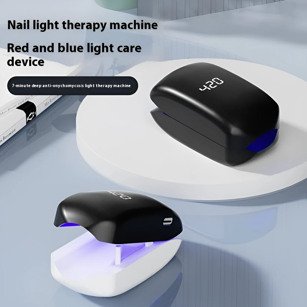 White UV nail fungus laser light auxiliary care lamp for onychomycosis with quick-drying function