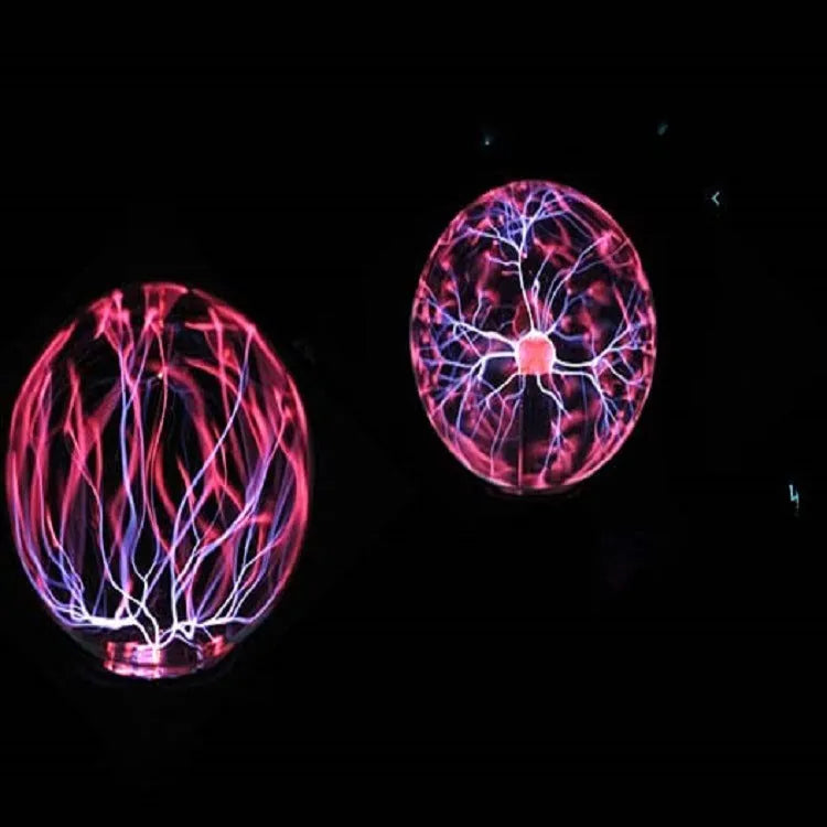 Colourful USB-powered magic ball light with 7.62 cm glass sphere on ABS base