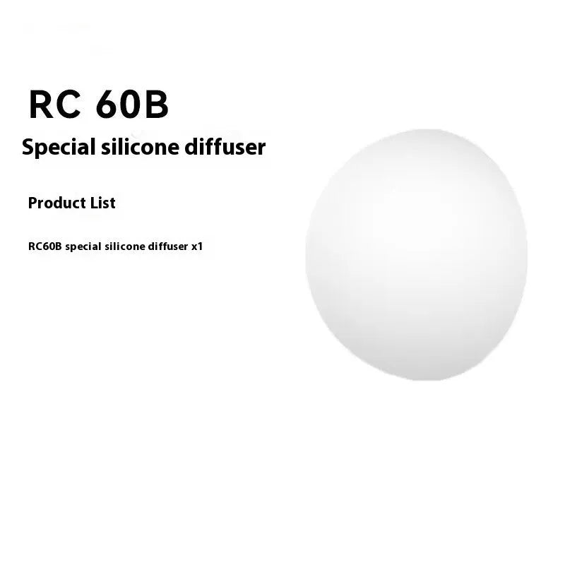 RC60B 60W dual colour temperature fill light with softbox, handle, support column, charger, and 2m light holder
