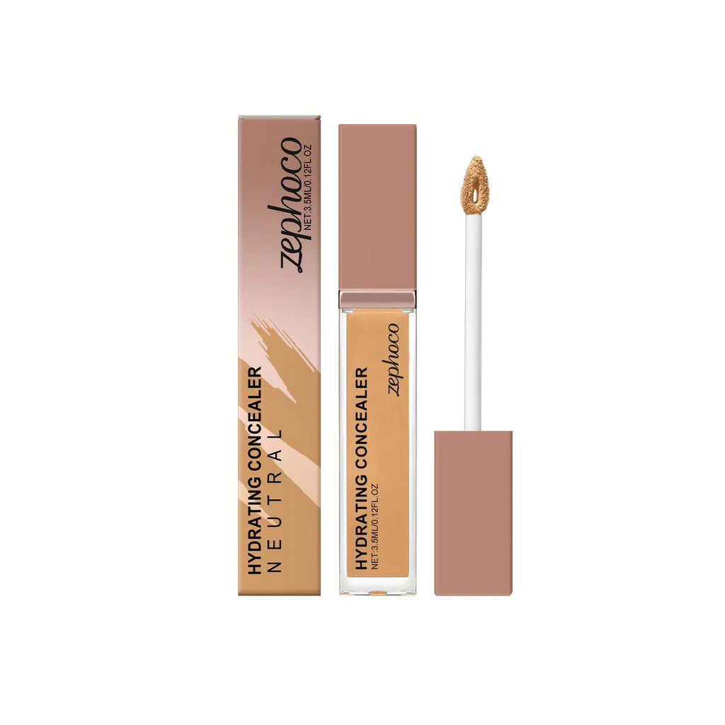 3.5ml bottle of medium skin tone liquid foundation concealer with moisturising ingredients.