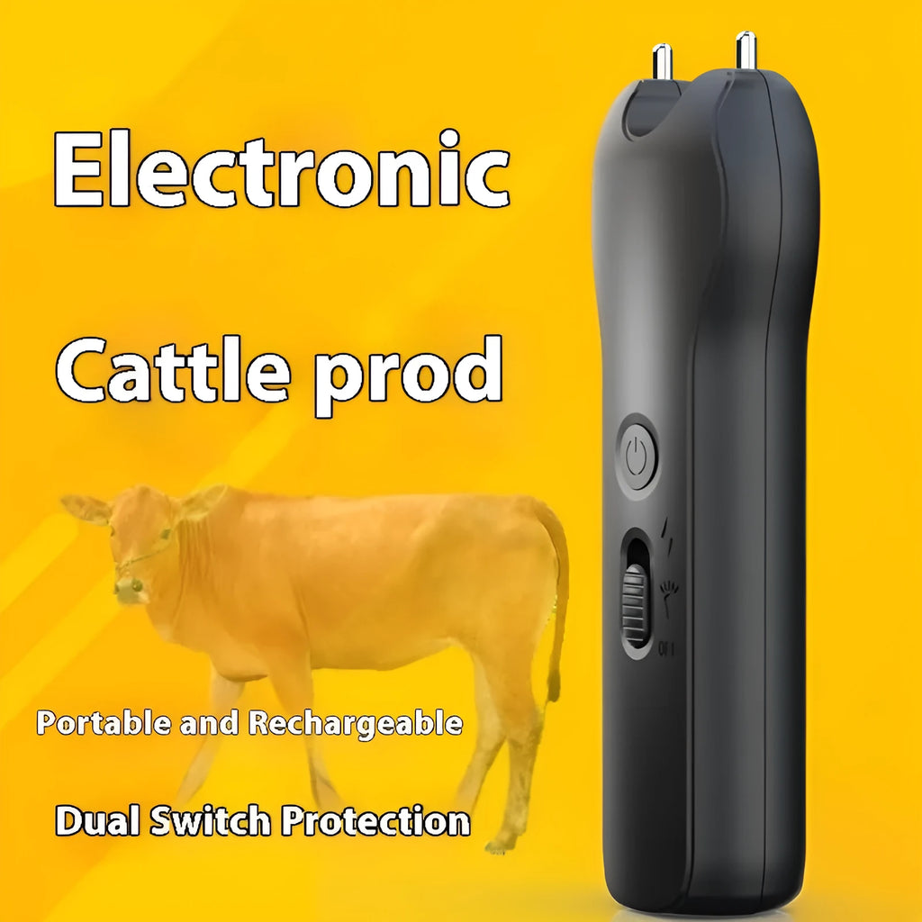 Black handheld livestock driving device 0.49kg 180x125x65mm for pigs cattle sheep dogs