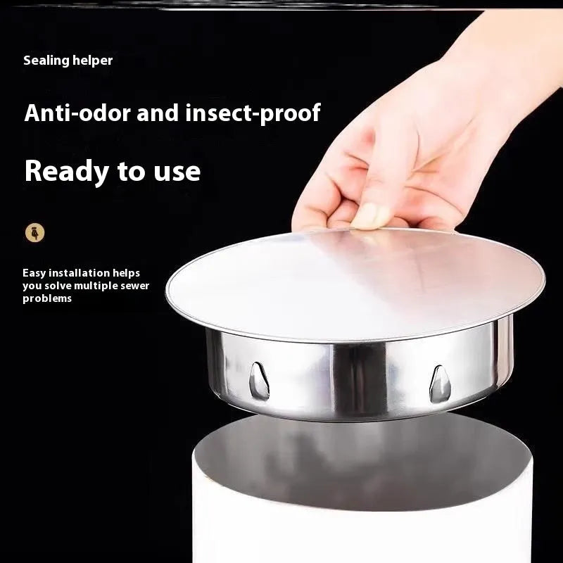 Stainless steel floor drain deodorant seal cover with modern design for bathroom and kitchen drainage
