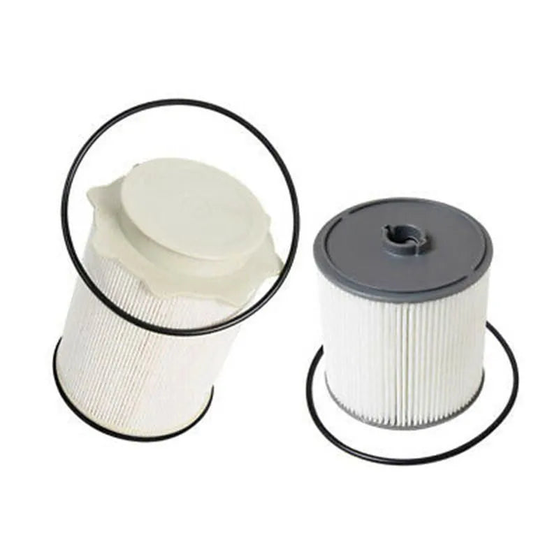 White diesel fuel filter kit with oil-water separator for RAM 1500-5500 trucks