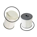White diesel fuel filter kit with oil-water separator for RAM 1500-5500 trucks