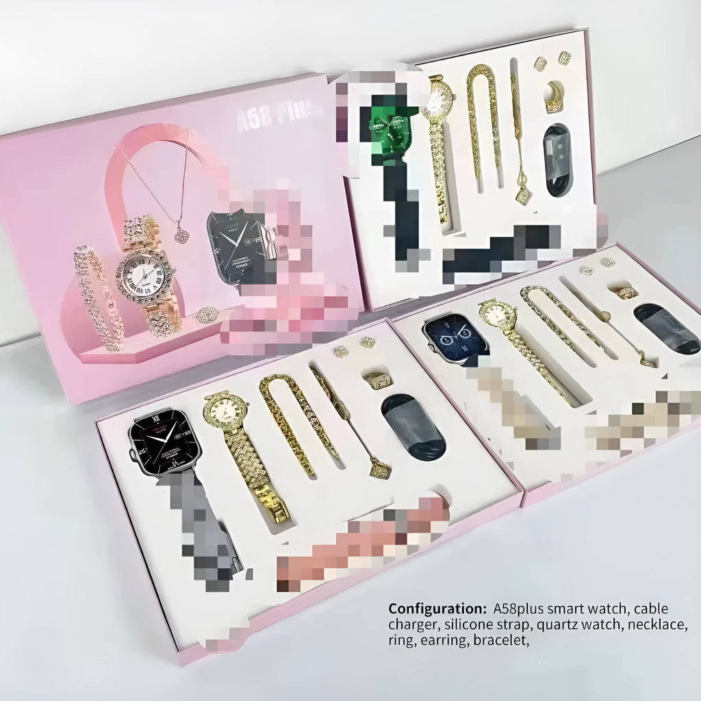 A58plus smart watch with Bluetooth calling on wrist showing TFT screen display