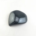 Black carbon fibre pattern gear shift cover for car interior modification