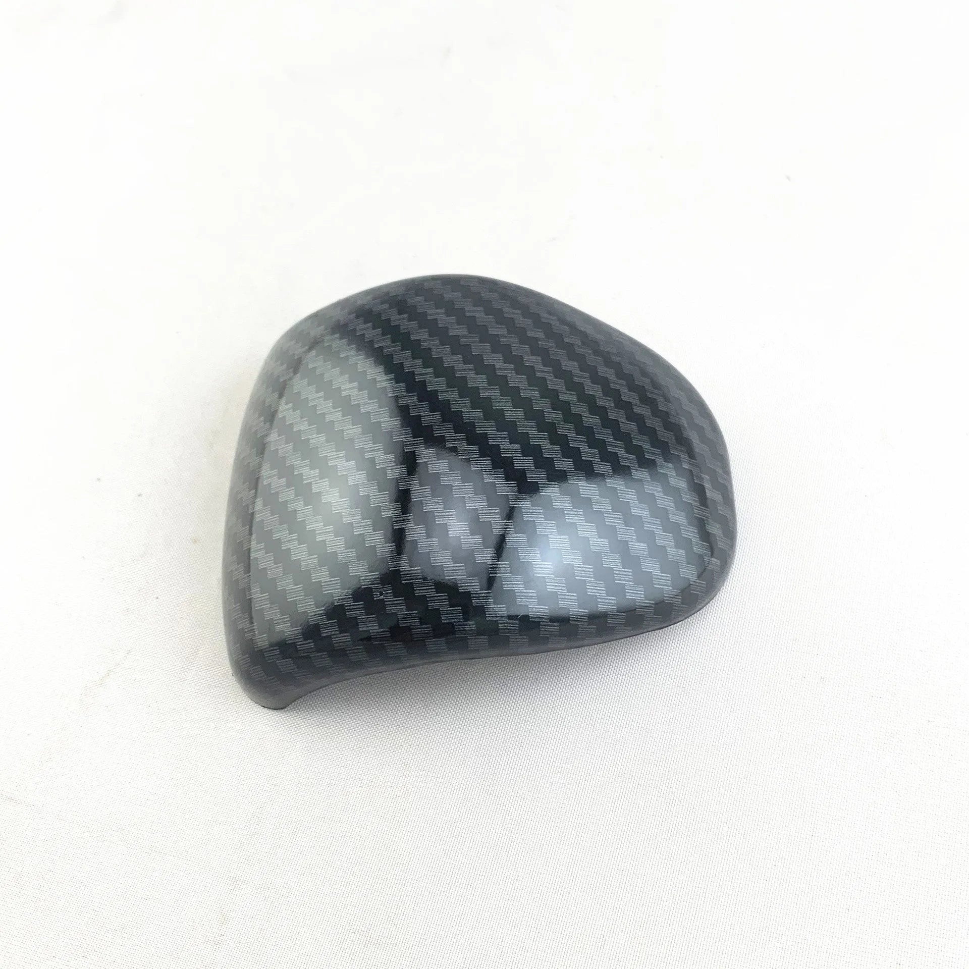 Black carbon fibre pattern gear shift cover for car interior modification