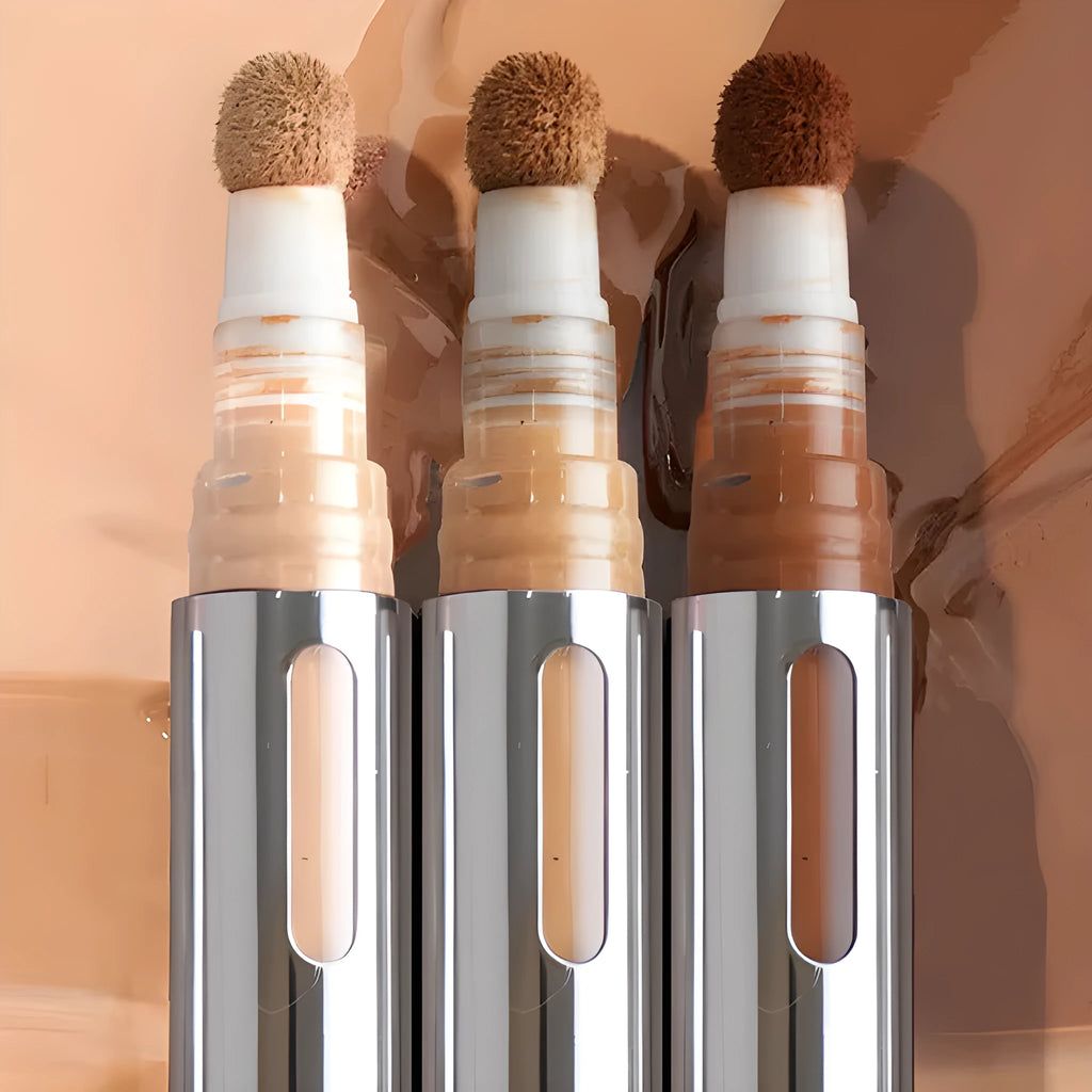 Close-up of a 24 colour waterproof concealer contour stick pen with shade numbers visible.
