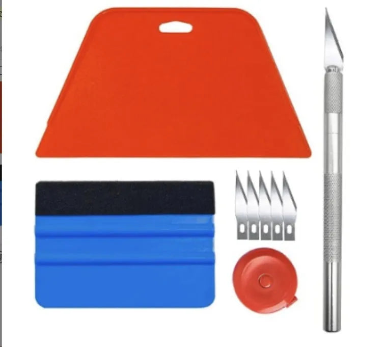 Car film wallpaper smoothing tool set plastic tools for automotive film application