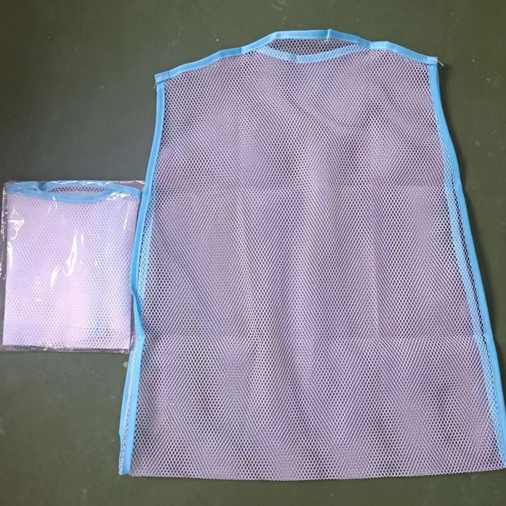 Fabric pillow drying hanger with mesh net pocket, windproof, 45x55cm or 43x85cm, white blue grey pink
