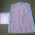 Fabric pillow drying hanger with mesh net pocket, windproof, 45x55cm or 43x85cm, white blue grey pink
